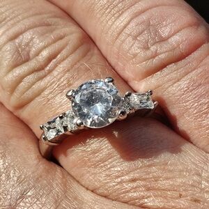 VTG Sterling CZ Ring